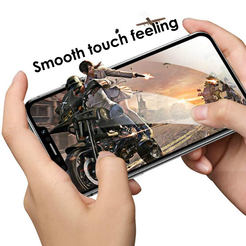 Film de protection d'écran en verre trempé pour iPhone (coque friendly)