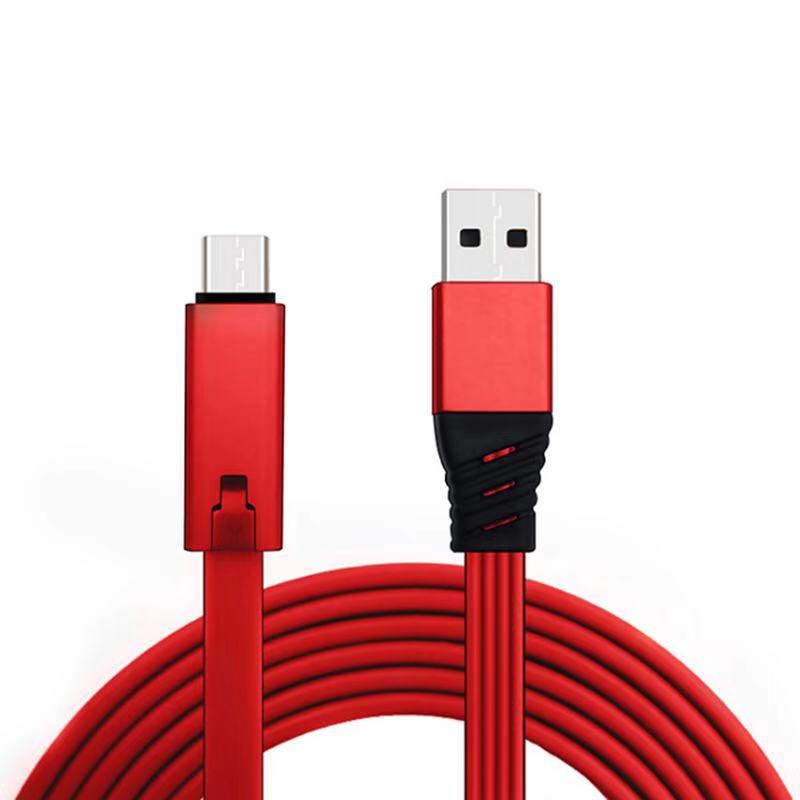 Câble de recharge USB plat auto réparable