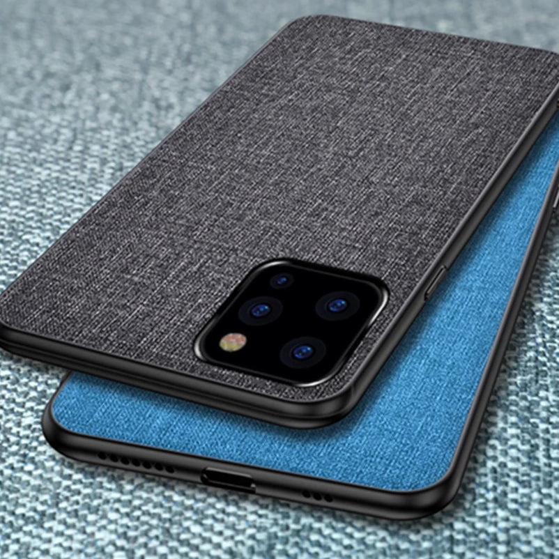 Coque design Jean pour iPhone 11 gris bleu