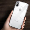 Coque transparente à contours colorés pour iPhone X