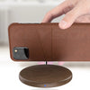 Coque coloré design cuir pour iPhone 11