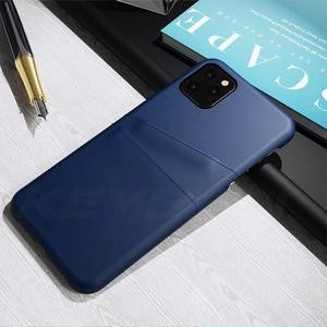 Coque coloré design cuir pour iPhone 11