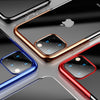 Coque transparente à contours colorés pour iPhone 11