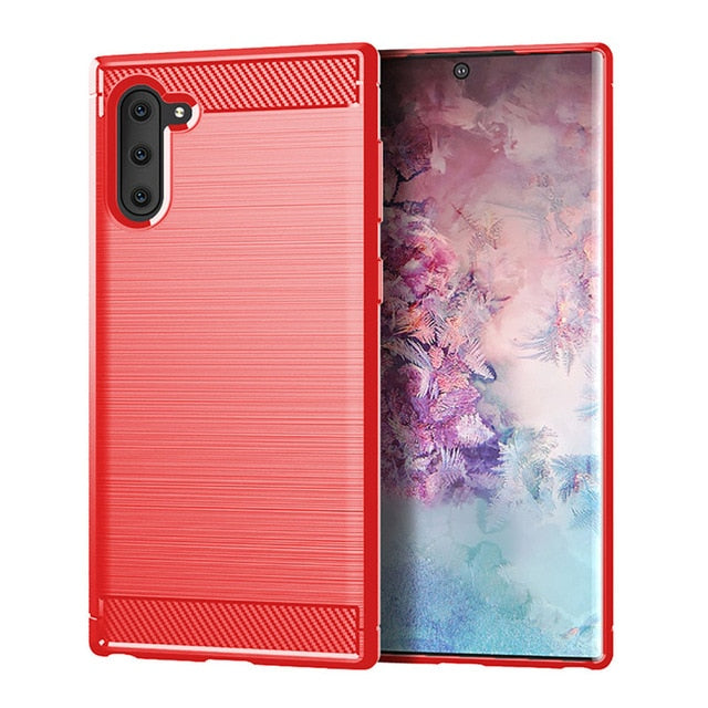 Coque design métal et carbone pour Note 10