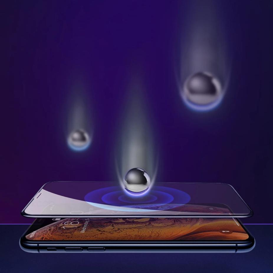 Film de protection d'écran en verre trempé pour iPhone (coque friendly)