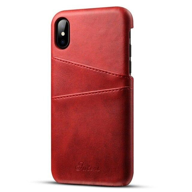 Coque coloré design cuir pour iPhone 12