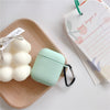 Coque en silicone avec mousqueton pour Airpods