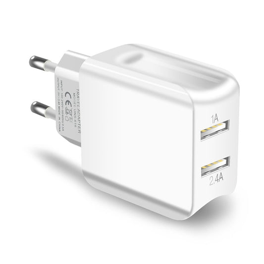 Chargeur double ports USB blanc