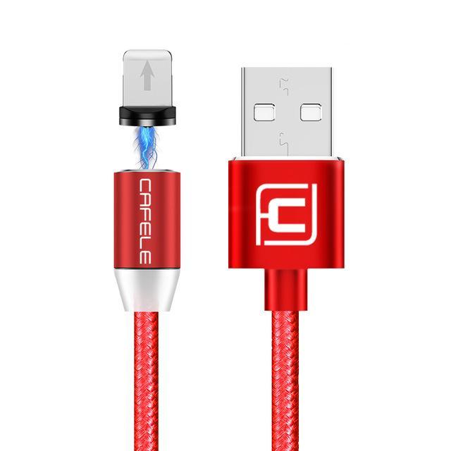 Câble de recharge USB lumineux à plug magnétique pour smartphone