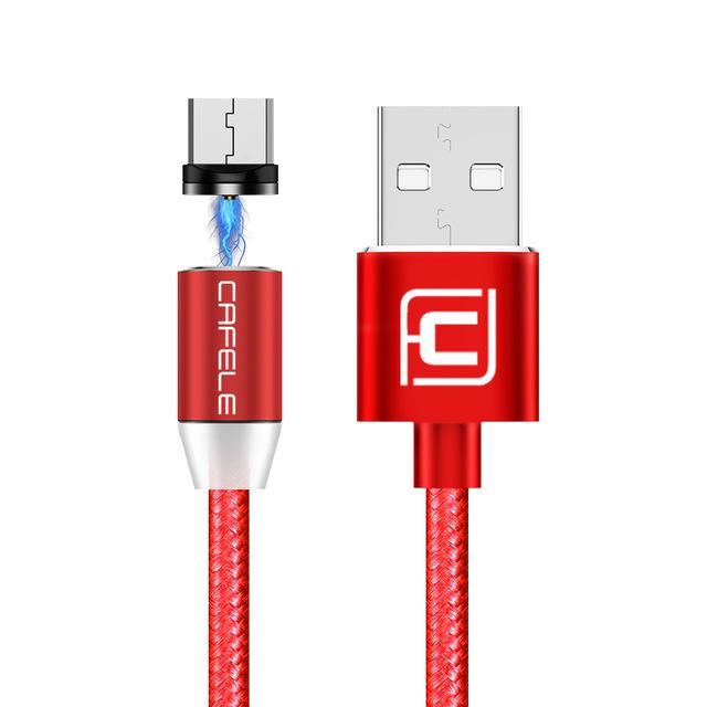 Câble de recharge USB lumineux à plug magnétique pour smartphone