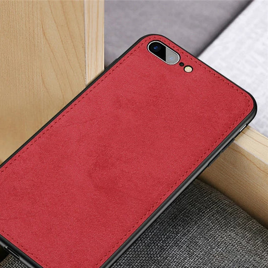 Coque design Jean pour iPhone rouge