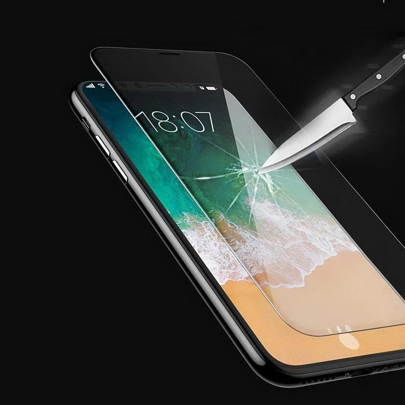 Film de protection intégral en verre trempé pour iPhone